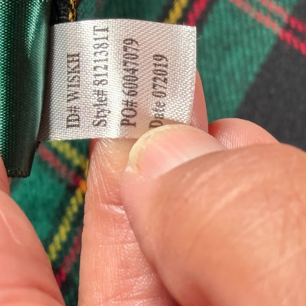 Lauren Ralph Lauren Mixed Plaid Patchwork Flannel Shirt Dress Red Green Small - Picture 9 of 11